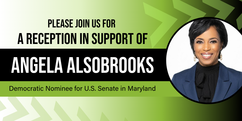 Join us for a reception in support of Angela Alsobrooks!